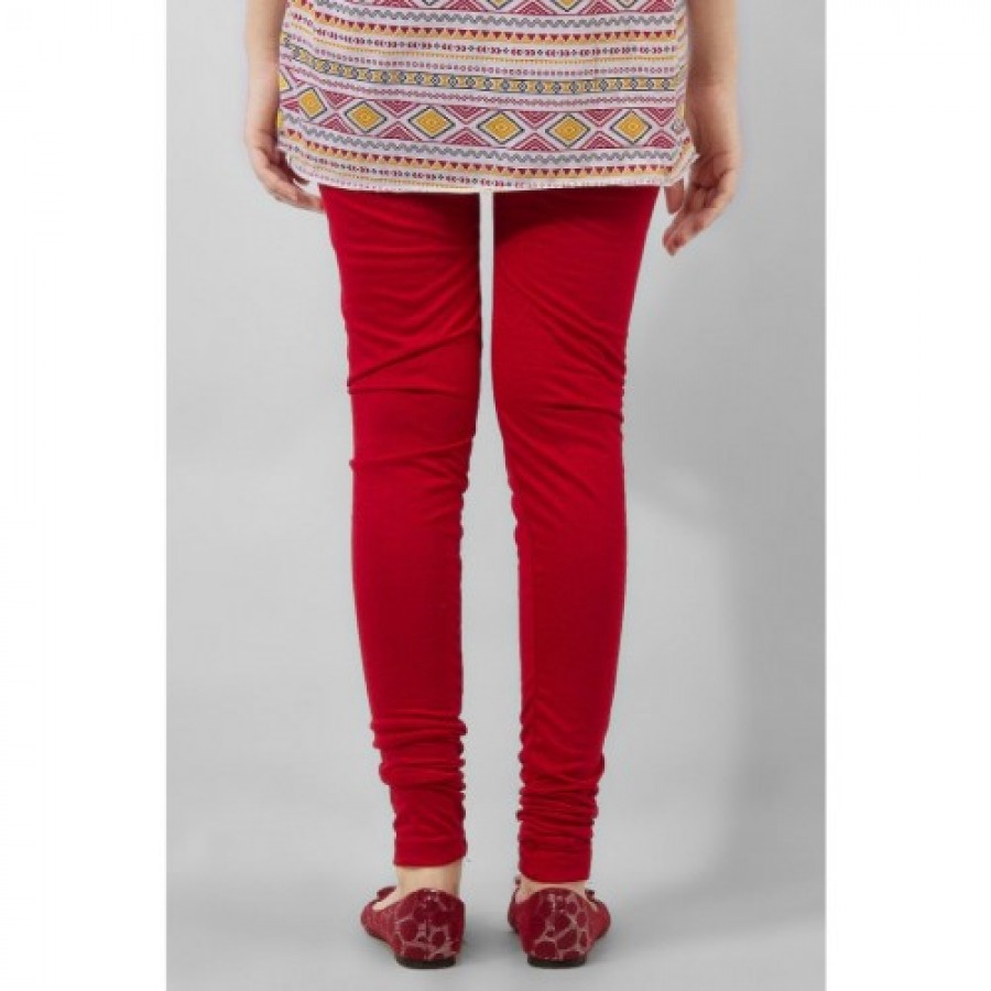 Women's Red Viscose Women Churidaar Tights. MVC-11